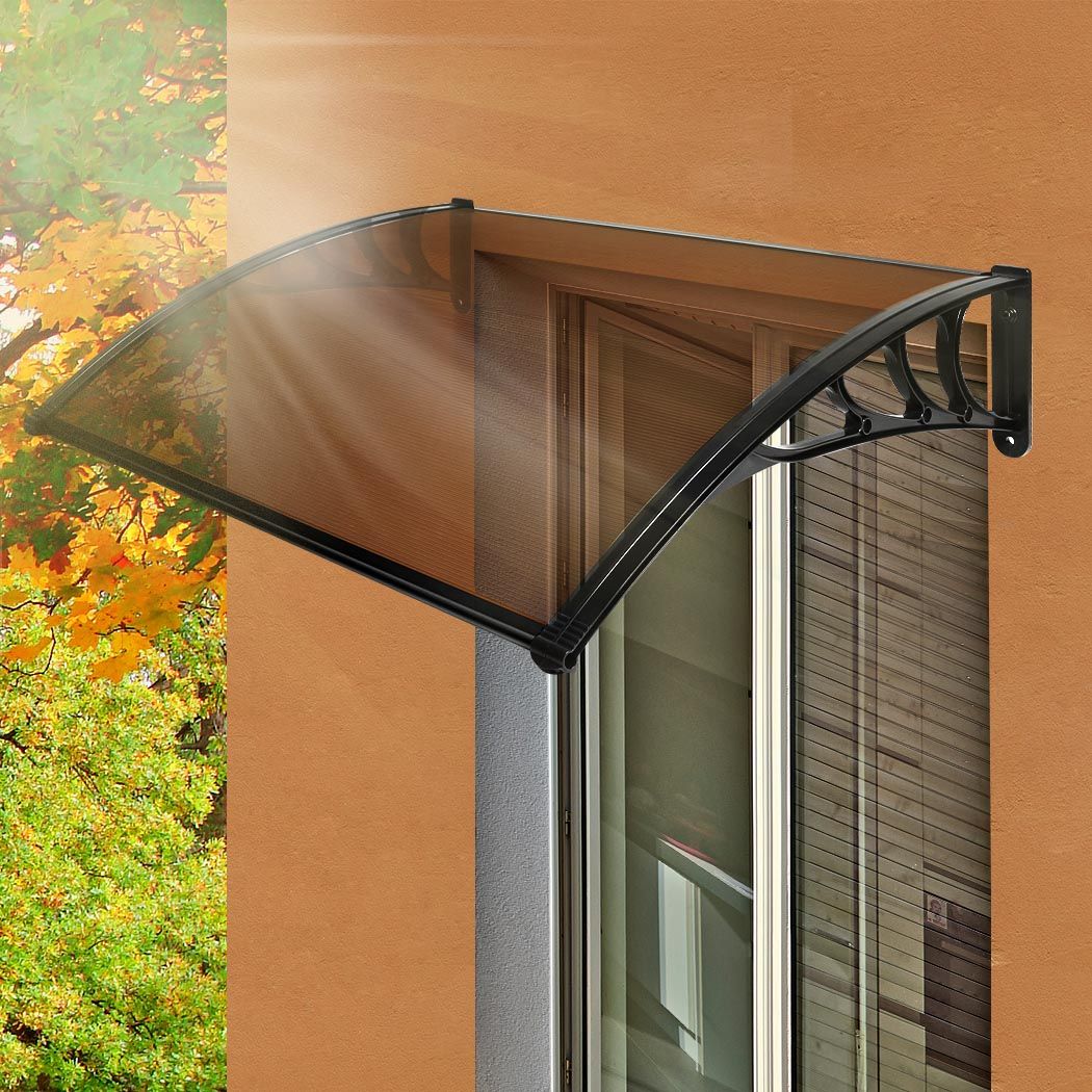 Window Door Awning Canopy Outdoor Patio Sun Shield Rain Cover 1x1.2M