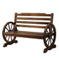Celestia 2-Seater Wooden Garden Bench Seat Wagon Chair Patio Lounge Outdoor Furniture - Wood