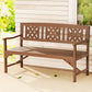 Solene Wooden Garden Bench 3 Seat Patio Furniture Timber Outdoor Lounge Chair - Natural