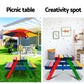 Portia Kids Table & Chairs Set Kids Wooden Picnic with Umbrella - Multicolour