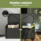 Outdoor Storage Bench Box Garden Sheds Tools Wicker Cushion Patio Chair