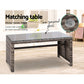 Slough 4-Seater Rattan Chair Table Setting Garden Furniture 4-Piece Outdoor Sofa Set - Grey