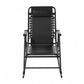 Zorion Outdoor Rocking Chair Folding Reclining Patio Furniture Garden - Black