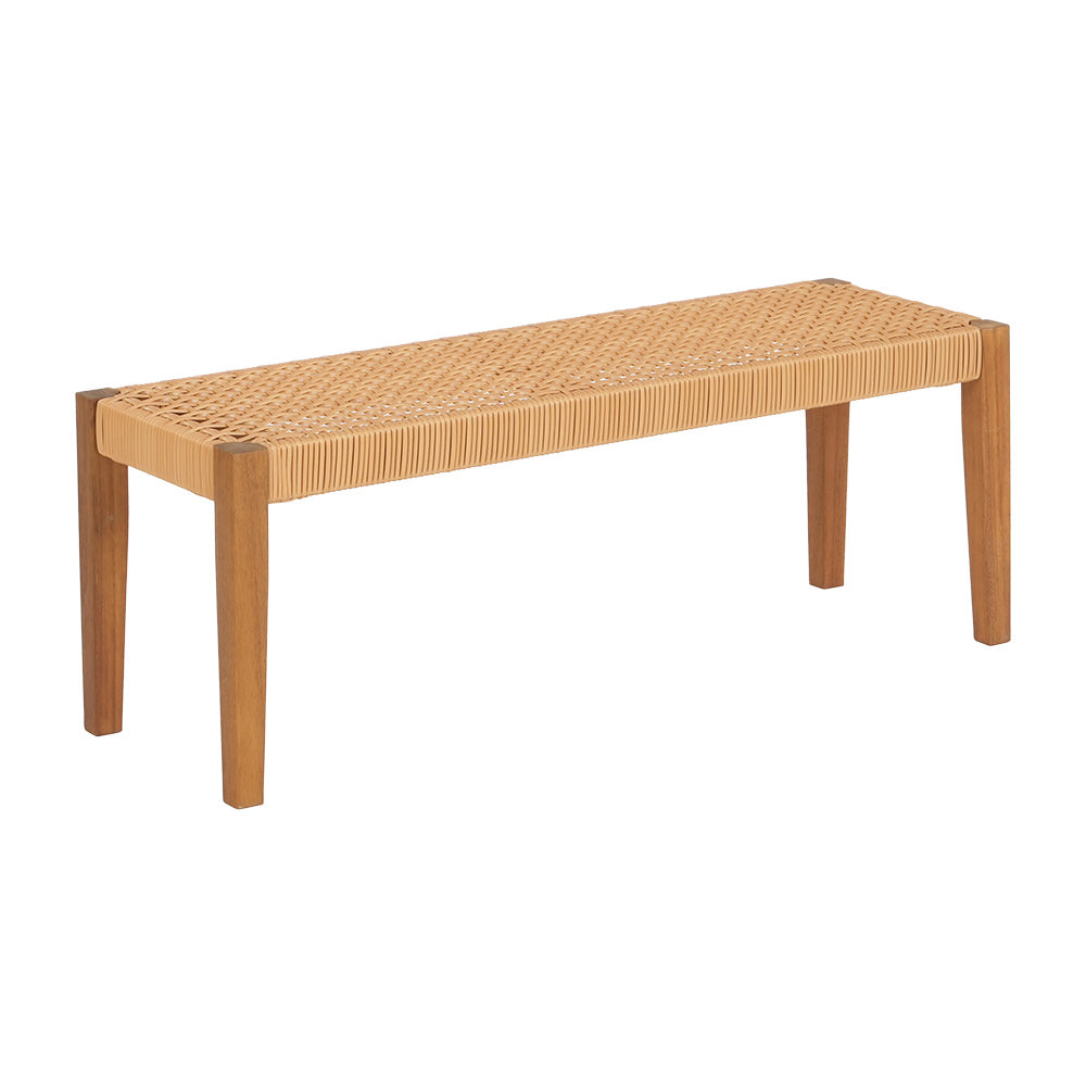 Tripp 2-Seater Seat Acacia Wood Patio Furniture Outdoor Garden Bench - Wood