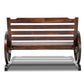 Celestia Wooden Wagon Wheel Bench - Brown