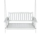 Axel Porch Swing Chair with Chain Garden Bench Wooden - White