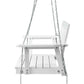 Axel Porch Swing Chair with Chain Garden Chair Outdoor Furniture Wooden - White