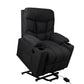 Medea Recliner Chair Electric Lift Chair Armchair Lounge Fabric USB Charge - Black