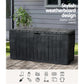 Outdoor Storage Box 220L Lockable Organiser Garden Deck Toy Shed Tool - Black