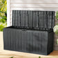 Outdoor Storage Box 220L Lockable Organiser Garden Deck Toy Shed Tool - Black