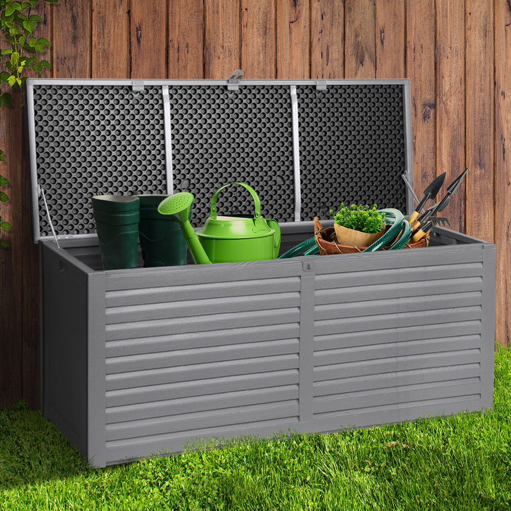 Buy Outdoor Storage Box Bench Seat Garden Sheds Chest 490L Online in ...