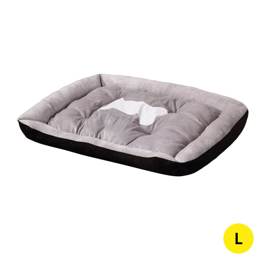 Broholmer Dog Beds Pet Mattress Cushion Soft Pad Mats - Black LARGE