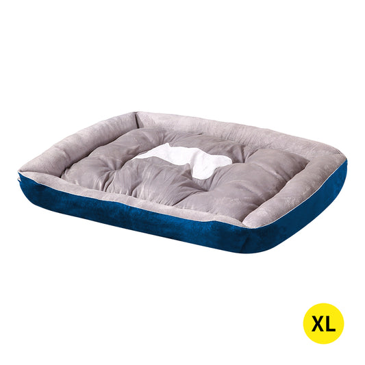 Broholmer Dog Beds Pet Mattress Cushion Soft Pad Mats - Navy XLARGE