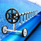 Swimming Pool Cover with Roller Wheel Solar Blanket Adjustable 10x4m