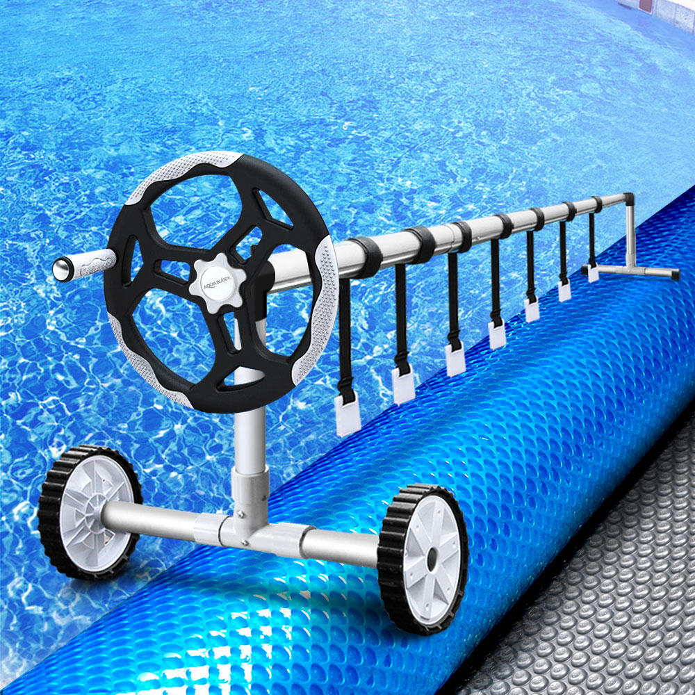 Pool Cover Roller 500 Micron Solar Blanket Swimming Bubble 11mx4.8m