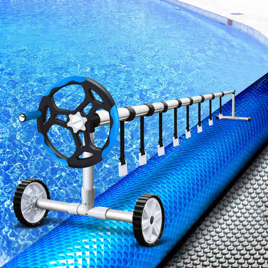 Swimming Pool Cover Roller 400 Micron Solar Blanket Outdoor 6.5M x 3M