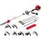 62CC Pole Chainsaw Hedge Trimmer Brush Cutter Whipper 9-in-1 5.6m Red