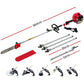 62CC Pole Chainsaw Hedge Trimmer Brush Cutter Whipper 7-in-1 5.6m Red