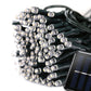 25M 200 LED Bulbs Solar Powered Fairy String Lights Outdoor Garden Party Xmas - Cool White