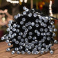 25M 200 LED Bulbs Solar Powered Fairy String Lights Outdoor Garden Party Xmas - Cool White