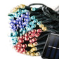 25M 200 LED Bulbs String Solar Powered Fairy Lights Garden Christmas Decor - Multicolour