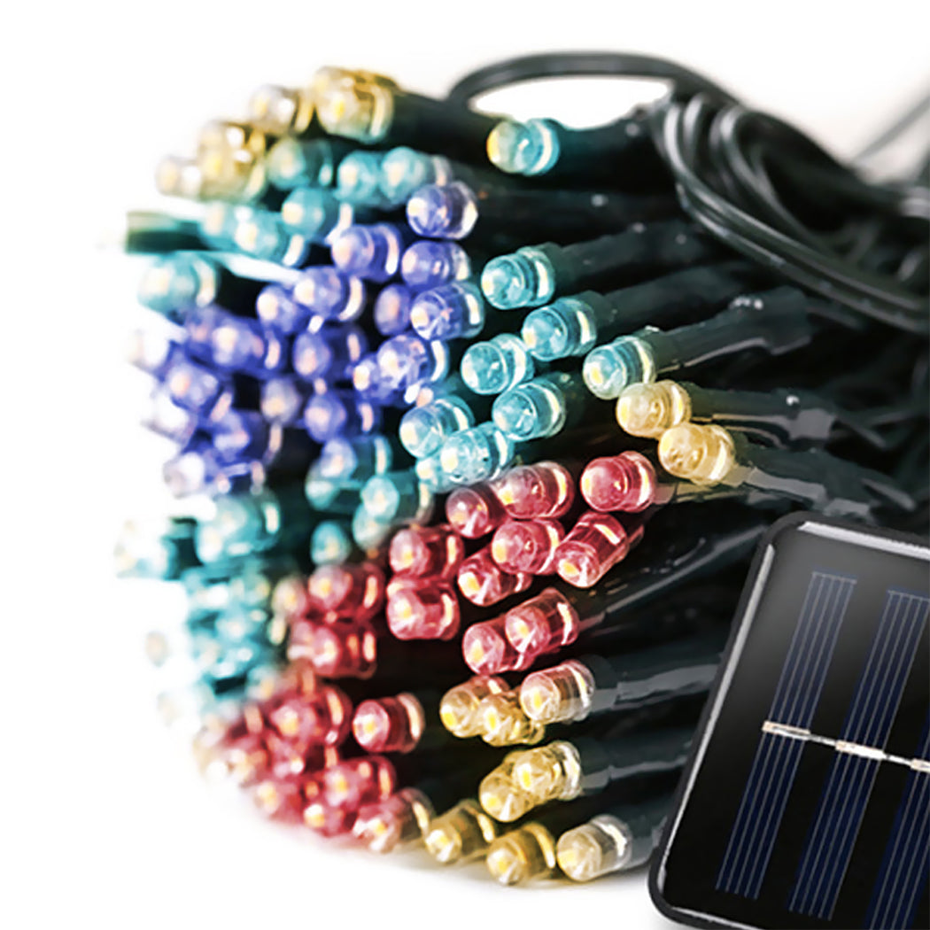 35M 300 LED Bulbs Solar Powered Fairy String Lights Outdoor Garden Party 8 Modes Controller - Multicolour