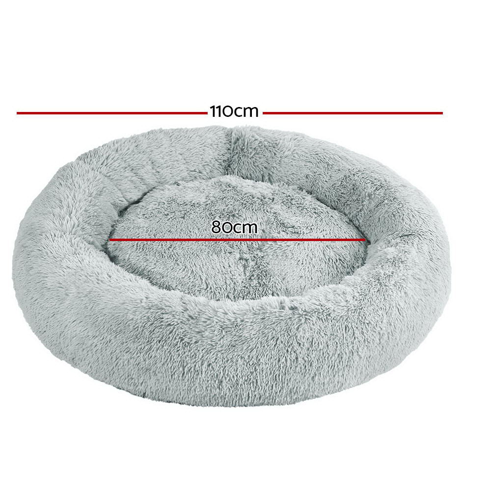 Alaunt Dog Beds 110cm Pet Cat Bed - Light Grey XLARGE