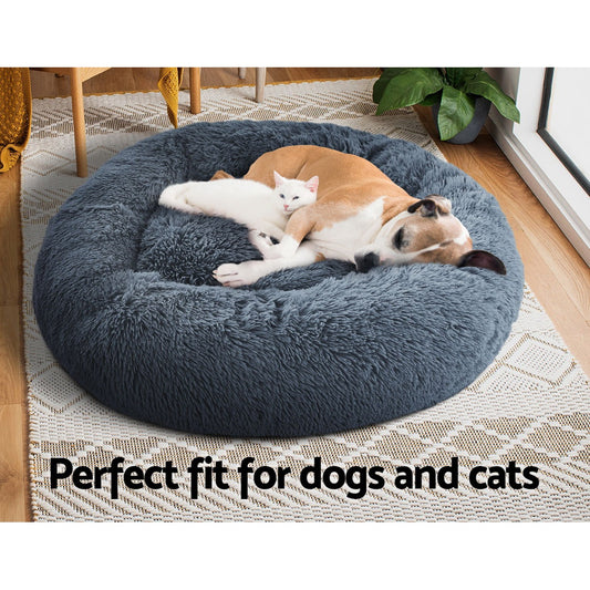 Alaunt Dog Beds 90cm Pet Cat Bed - Dark Grey LARGE