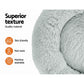 LARGE Dog Beds Pet 90cm Calming Soft Plush - Light Grey