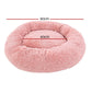 LARGE Dog Beds Pet 90cm Calming Soft Plush - Pink