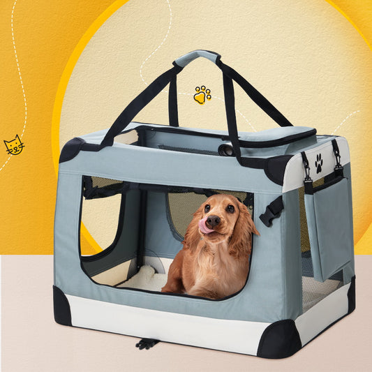 Pet Carrier Soft Crate Dog Cat Travel Portable Cage Kennel Foldable Large