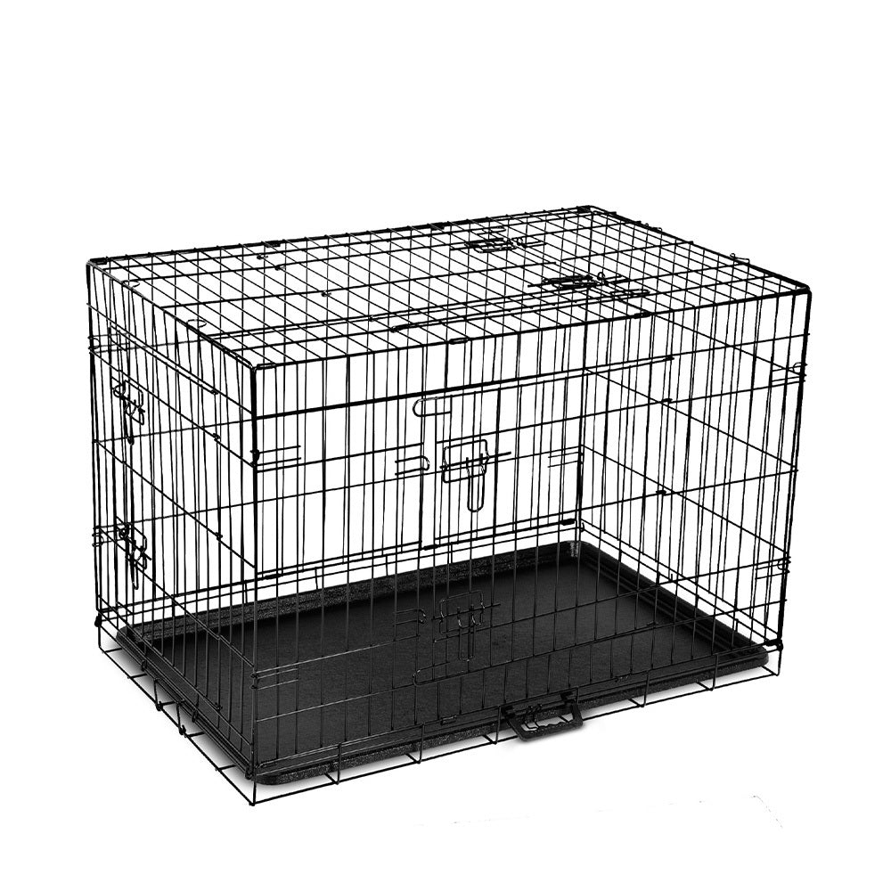 Dog Cage 36inch Pet Cage - Black