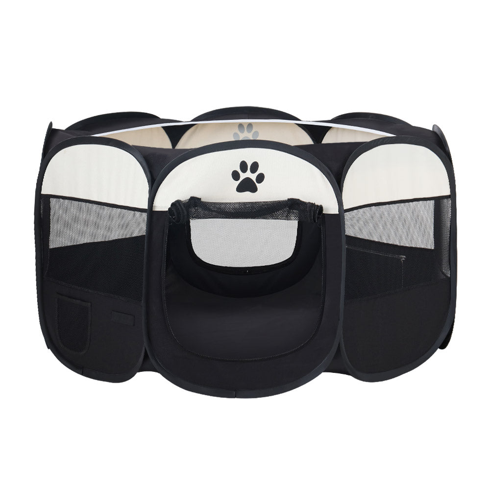 Dog Playpen Pet Playpen Enclosure Crate 8 Panel Play Pen Tent Bag Fence Puppy XL
