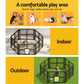 Pet Dog Playpen Enclosure 6 Panel Fence Puppy Cage Plastic Play Pen Fold