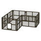 Pet Dog Playpen Enclosure 8 Panel Fence Puppy Cage Plastic Play Pen Fold