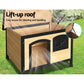 Dog Kennel Kennels Outdoor Wooden Pet House Cabin Puppy Large Outside Large