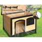 Dog Kennel Kennels Outdoor Wooden Pet House Cabin Puppy Large Outside Large