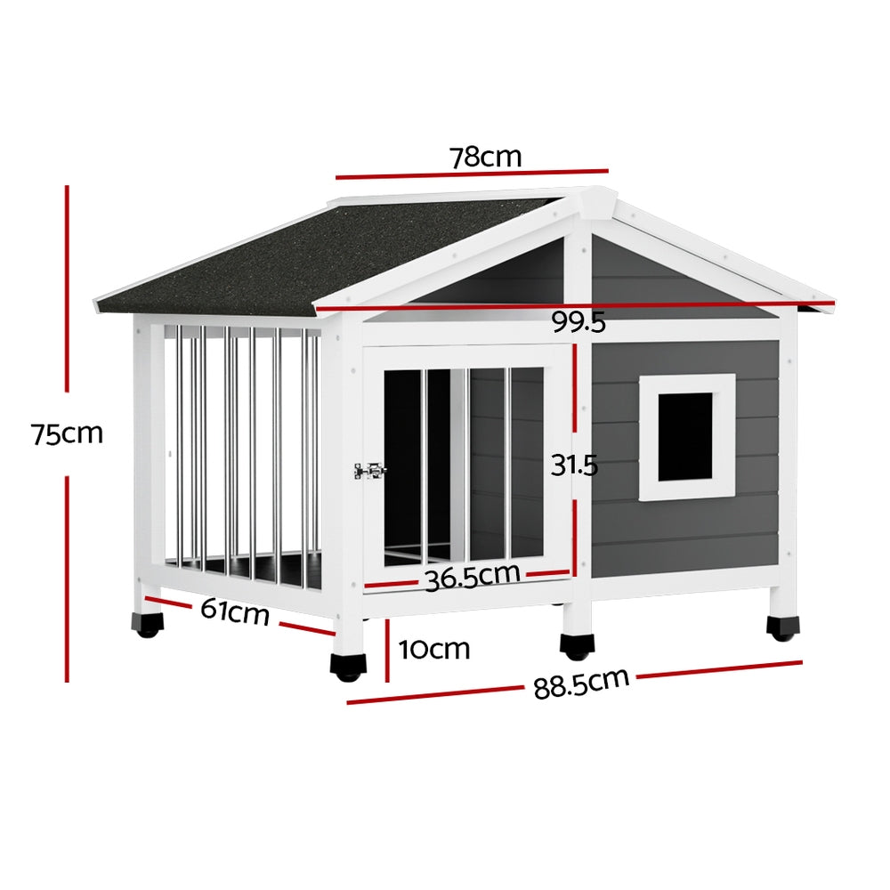 Dog Kennel House Large Wooden Outdoor Pet Kennels Indoor Puppy Cabin Home