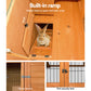 Rabbit Hutch Wooden Pet Chicken Coop 100cm Tall