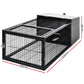Rabbit Cage Hutch Cages Indoor Outdoor Hamster Enclosure Pet Metal Carrier 122cm Length