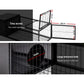 Rabbit Cage Hutch Cages Indoor Outdoor Hamster Enclosure Pet Metal Carrier 122cm Length