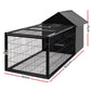 Rabbit Cage Hutch Cages Indoor Outdoor Hamster Enclosure Pet Metal Carrier 162cm Length