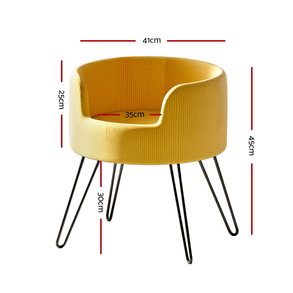 LARGE Dog Beds Pet Sofa Lounge Calming Raised Couch - Yellow