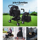 Pet Stroller Dog Carrier Foldable Pram 3 IN 1 Black Medium