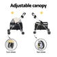 Pet Stroller Pram Dog Cat Carrier Cage Large Travel Pushchair Foldable 4 Wheels