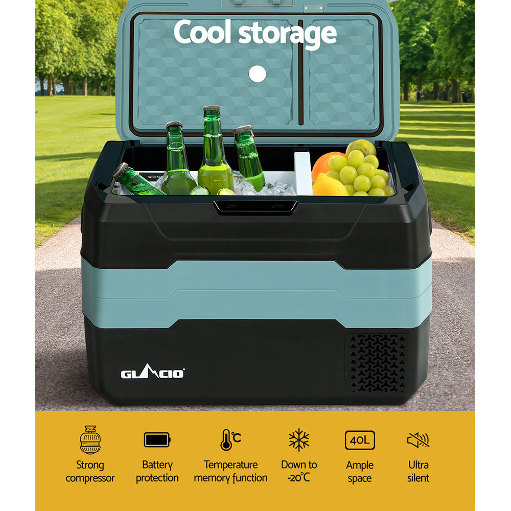 40L Portable Fridge Freezer Fridges Cooler Camping 12V/24V/240V Caravan