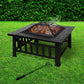 3 in 1 Fire Pit BBQ Grill Pits Outdoor Patio Garden Heater Fireplace BBQS Grills