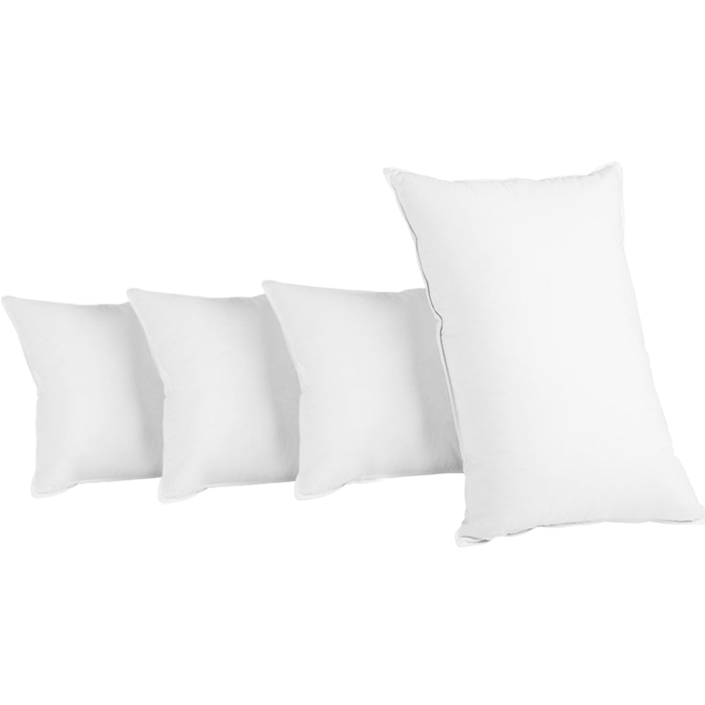Set of 4 Bed Pillow Family Hotel 48X73CM