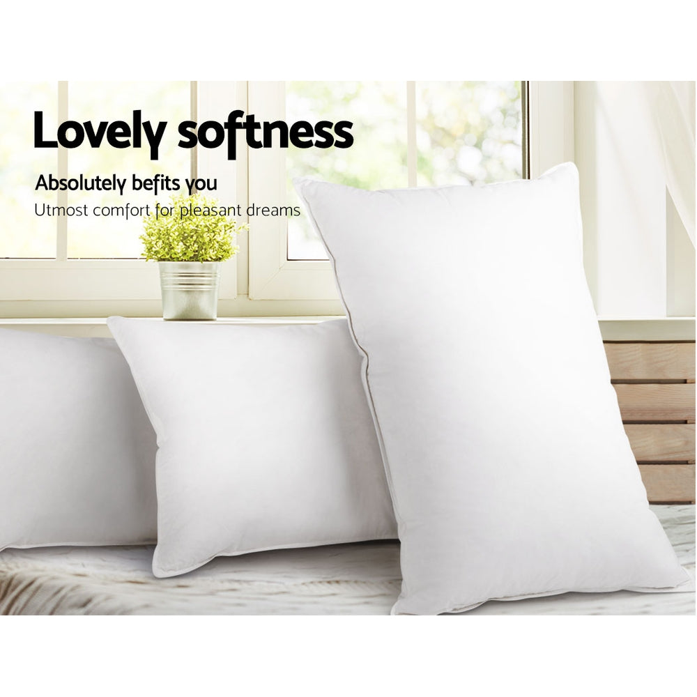Set of 4 Bed Pillow Family Hotel 50X90CM
