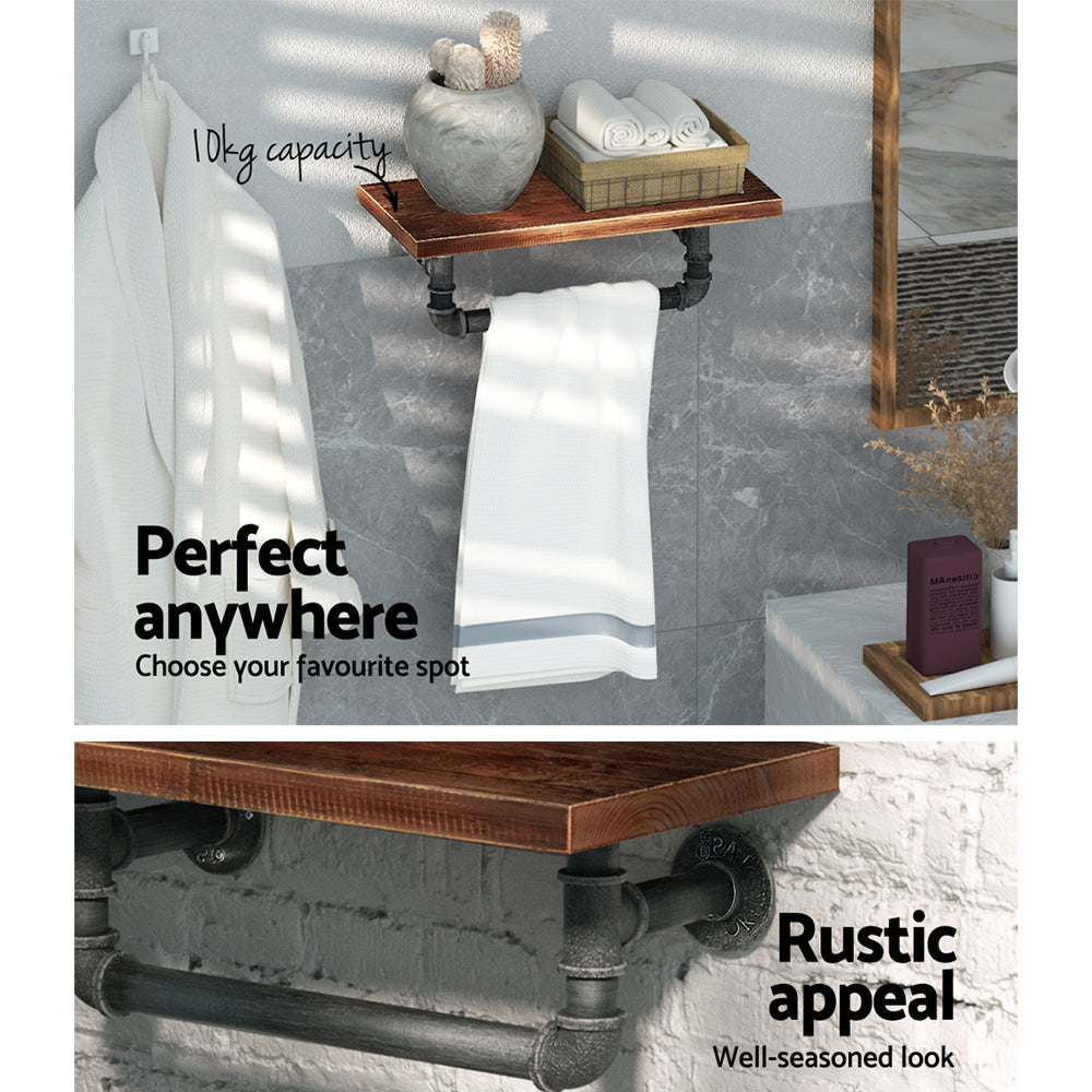 Artiss Floating DIY Pipe Shelf - Ives